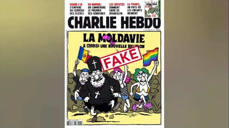 Debunking Russian fakes. No, Charlie Hebdo’s cover didn’t ridicule “gay parade” in Moldova 