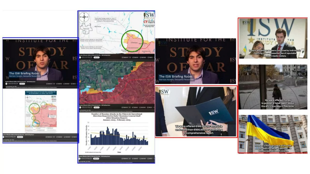 зображення до посту: Debunking Russian fakes. No one bribed ISW to write fake assessments about Ukrainian forces’ advances in Pokrovsk
