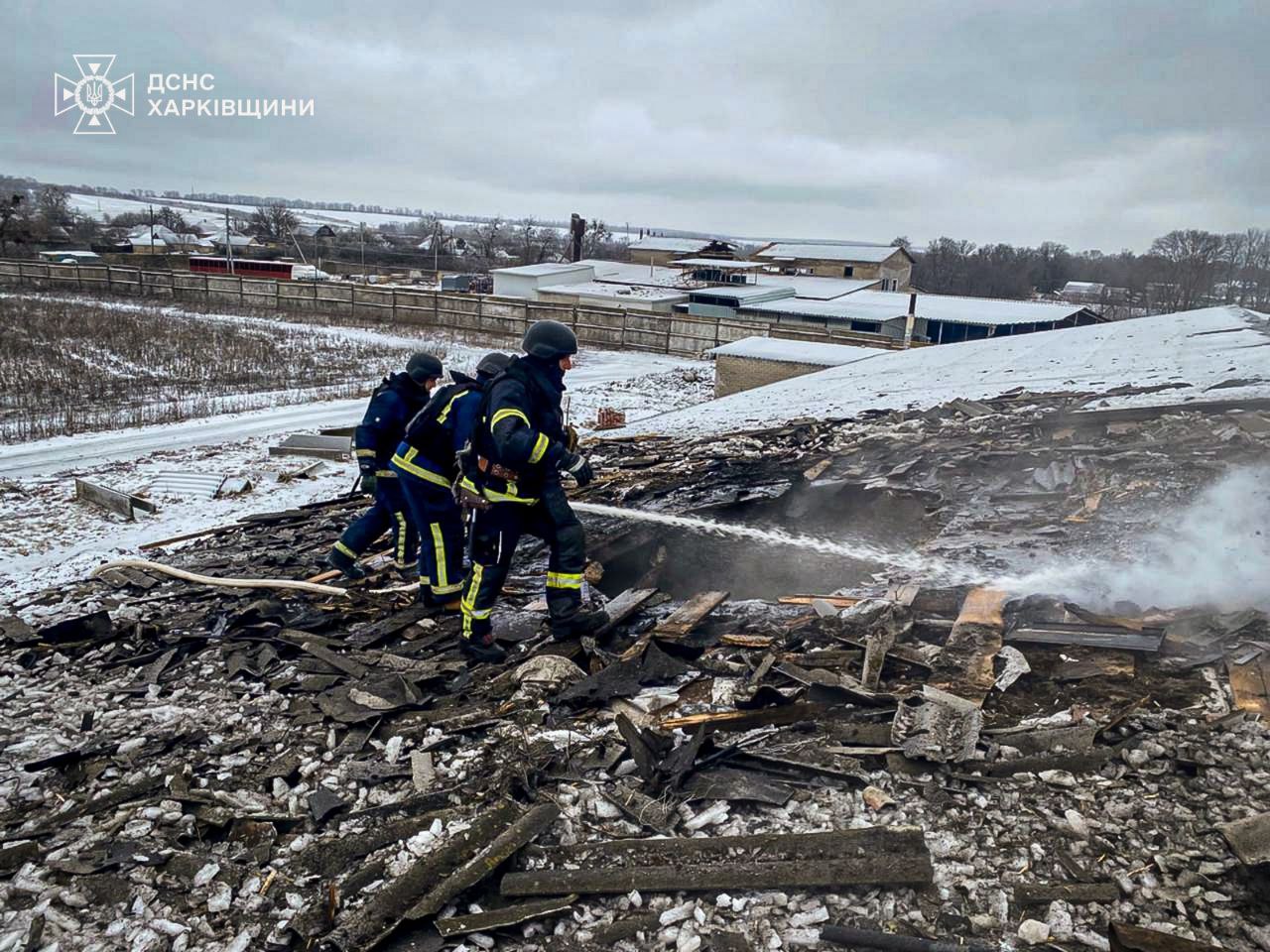 Russia attacks Kharkiv region with over 40 kamikaze drones, injuring 2