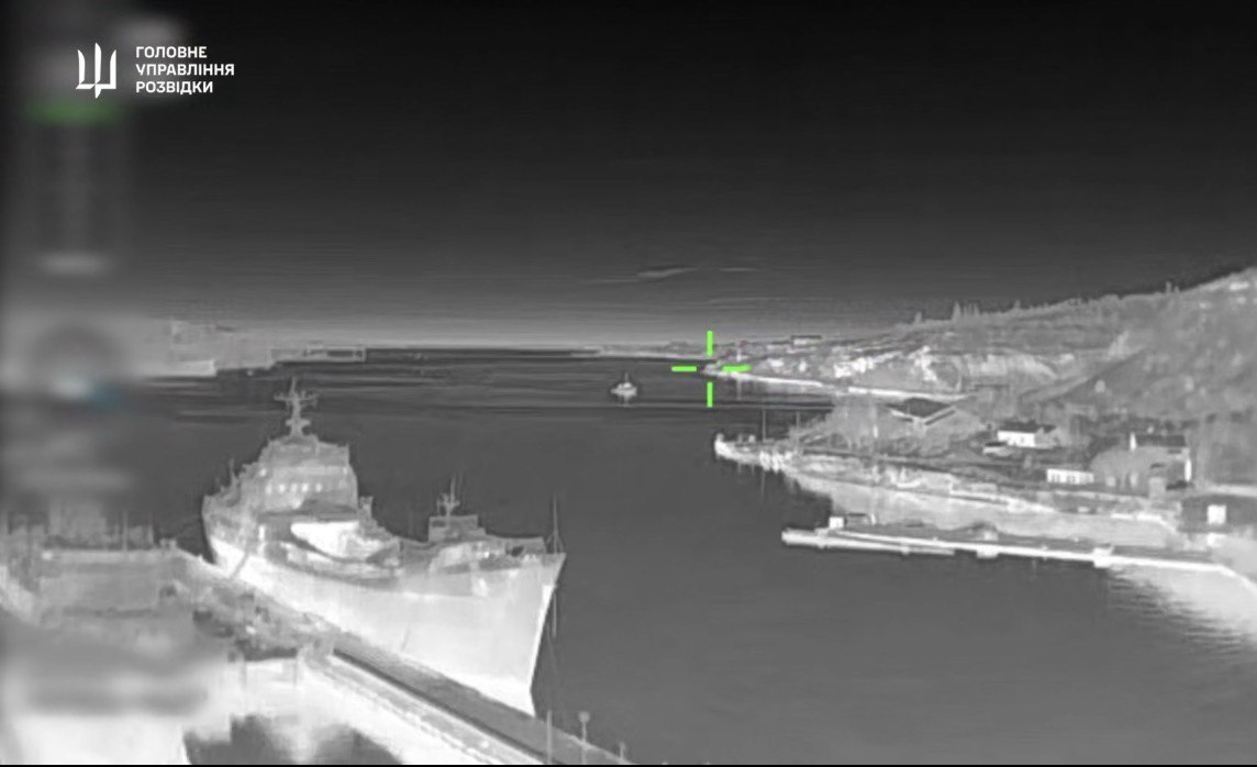 Ukrainian drones hit Russian military ships in Crimea over February