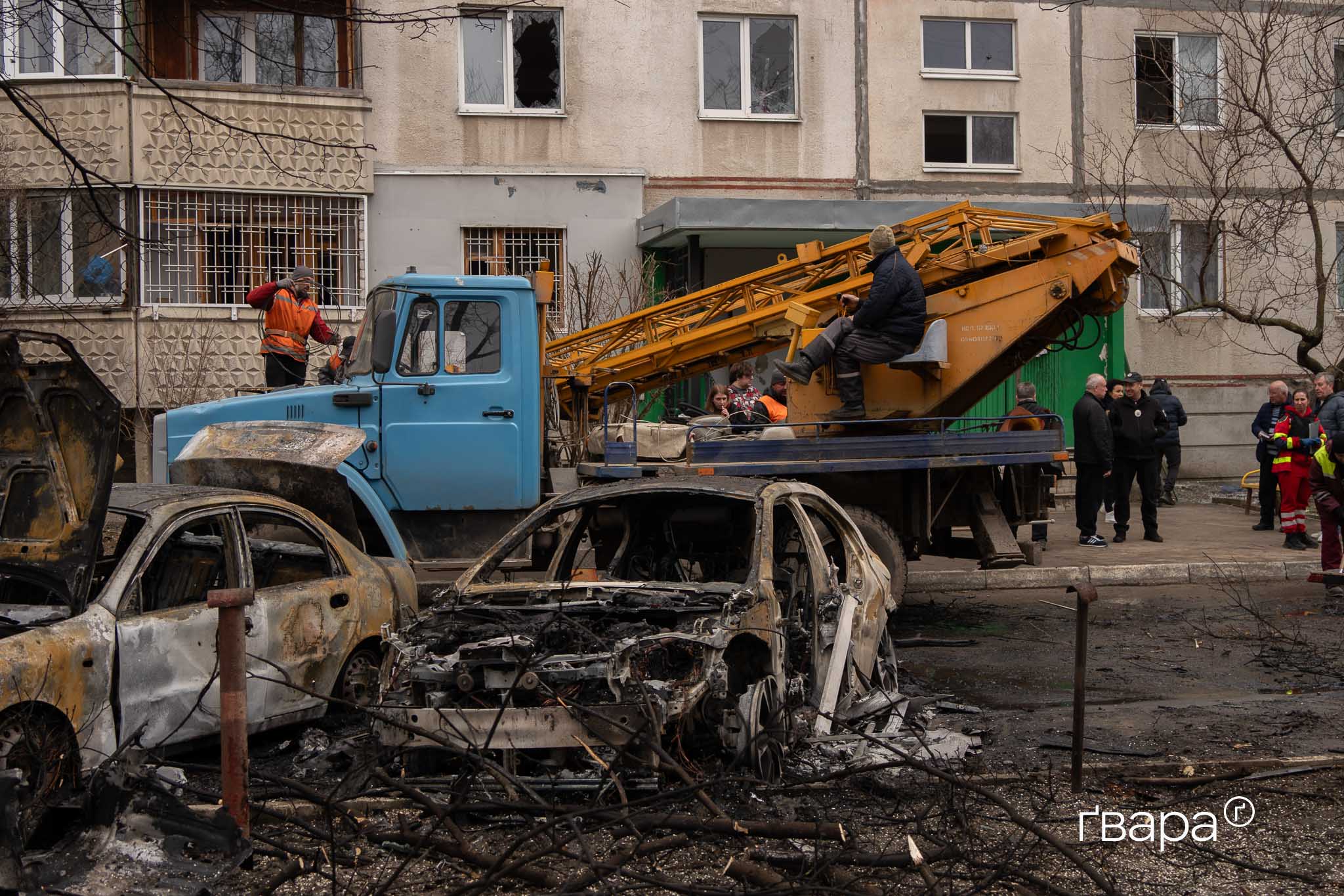 зображення до посту: Російські війська вдарила по двох районах Харкова, дев’ятеро постраждалих — фото