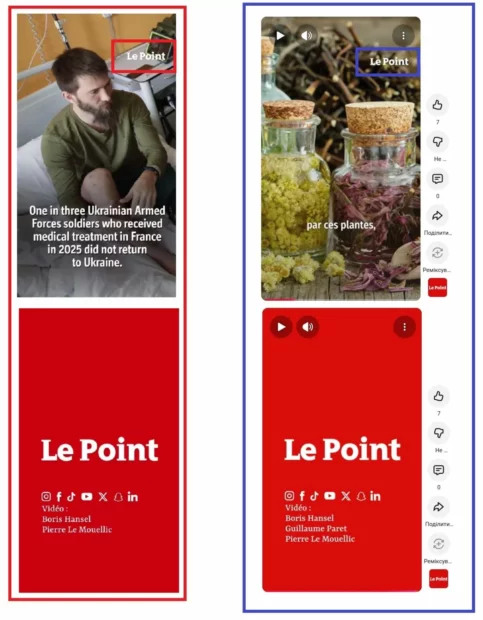 A screenshot from the fake video