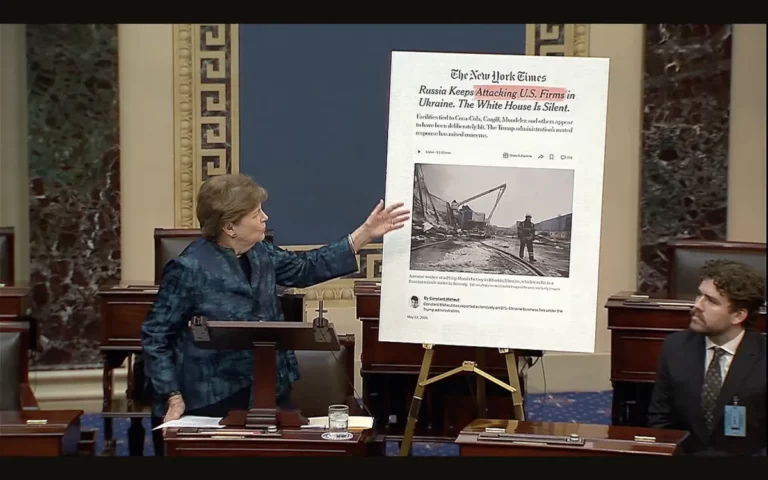 US senator shows photo of Philip Morris’ factory in Kharkiv oblast as evidence of Russian attacks on American businesses