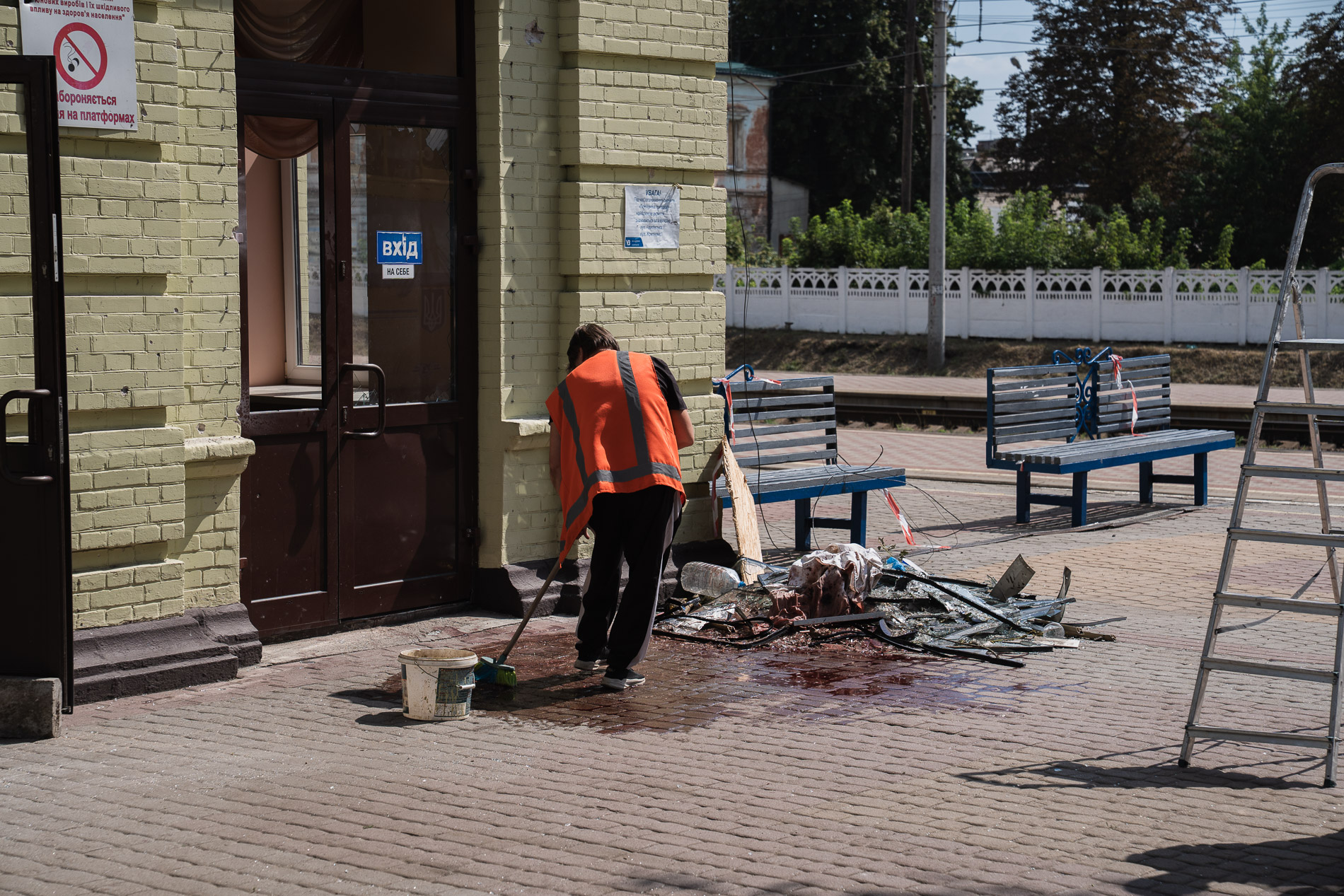 Russian drone strike on railway station in Lozova kills 2, injures 11 people