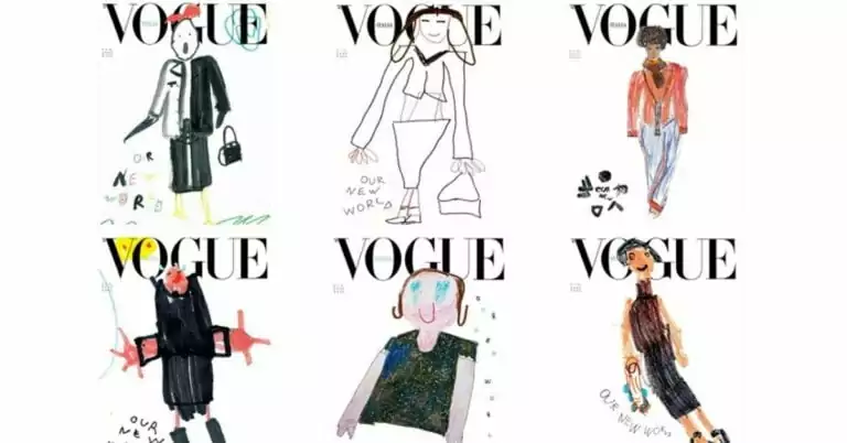 Дитячі малюнки на обкладинці Vogue Italia