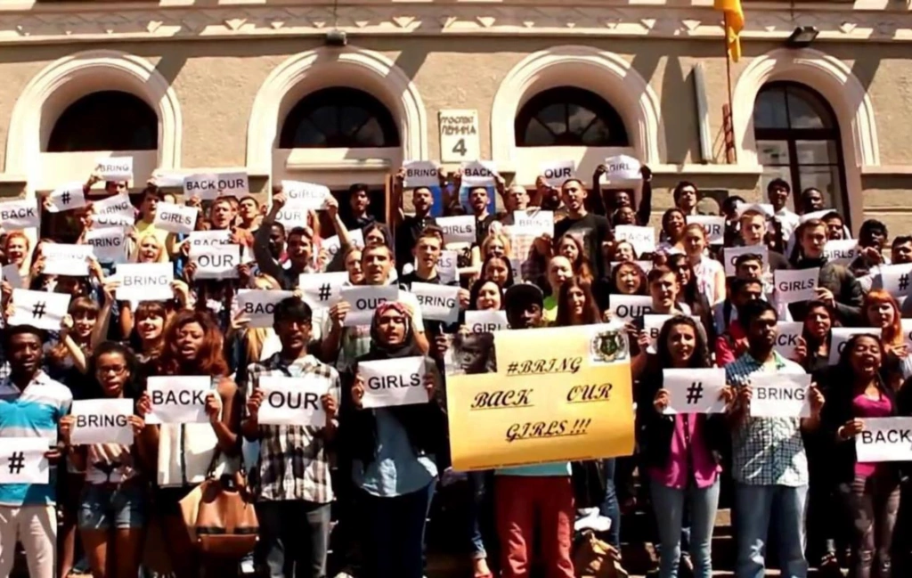 Студенти на мітингу