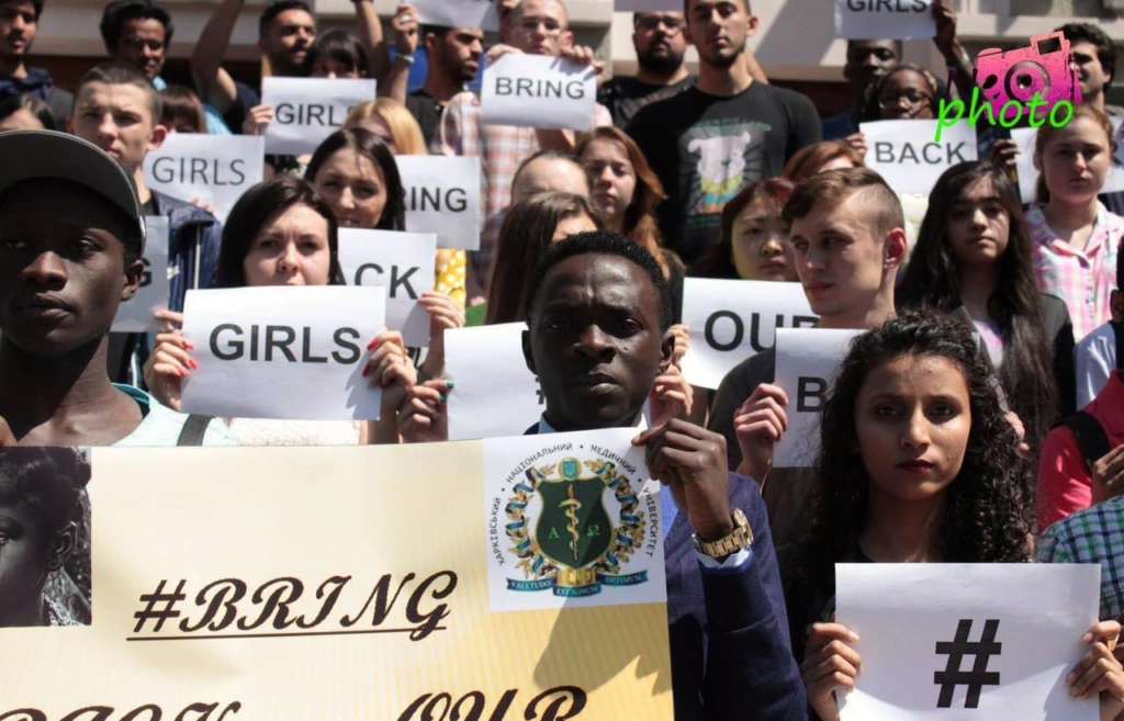 Студенти на мітингу