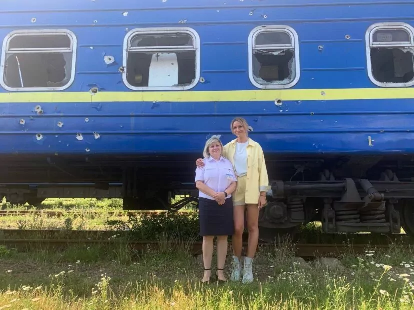 обстріляний потяг, Леся Нікітюк