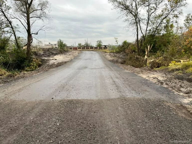 Temporary River Crossing Arranged in One of Communities in Kharkiv Oblast
