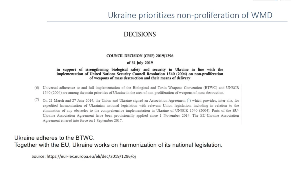 зображення до посту: Фейк: США визнали факт проведення в Україні біологічних досліджень