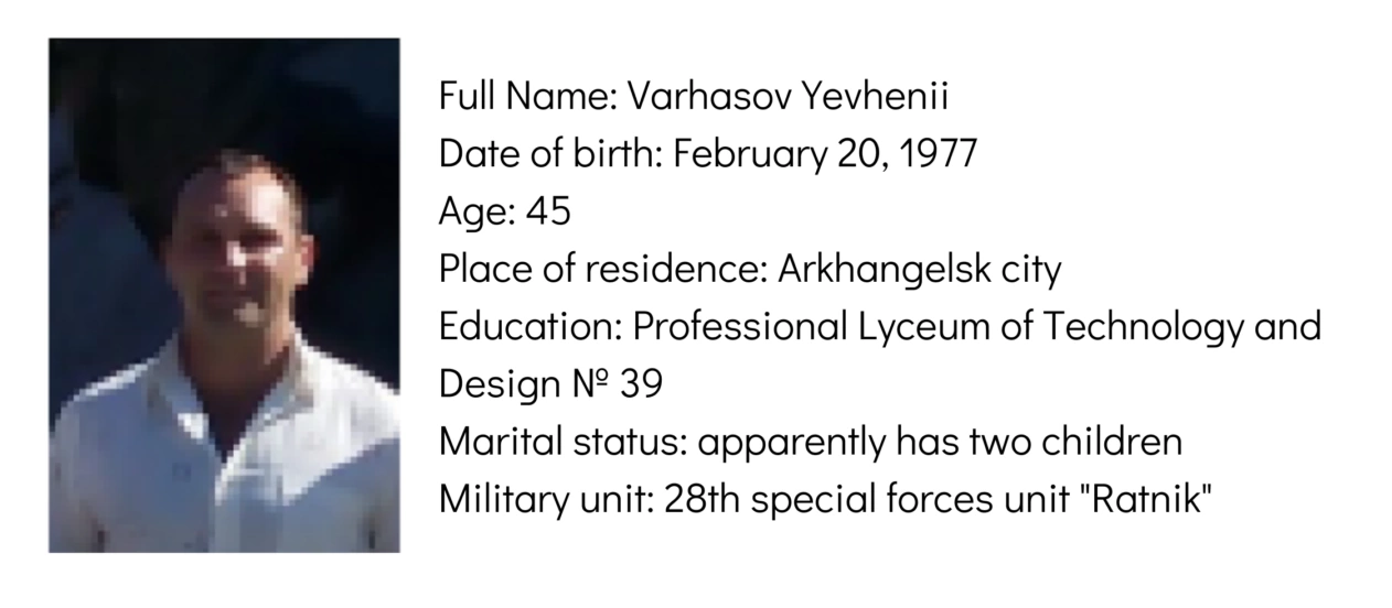 зображення до посту: Liberated Borova: Identification of Russian Servicemen. Part 3