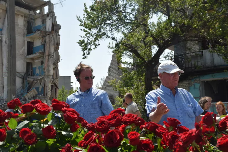 Diplomats from Canada, Sweden, and Switzerland Visited Izium in Kharkiv Oblast