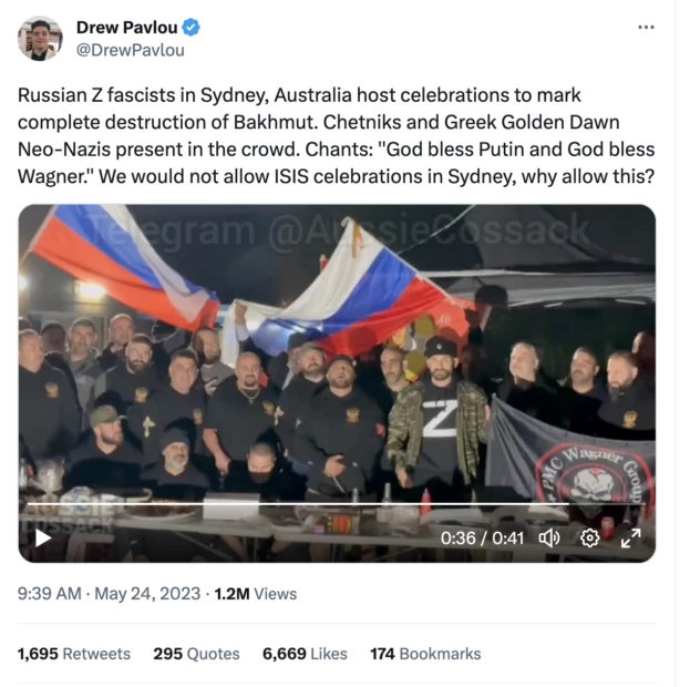 зображення до посту: Manipulation. Australians Congratulated Russians on Bakhmut Liberation
