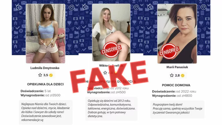 Фейк. Інтимні послуги від «українських біженок» на польських сайтах пошуку роботи