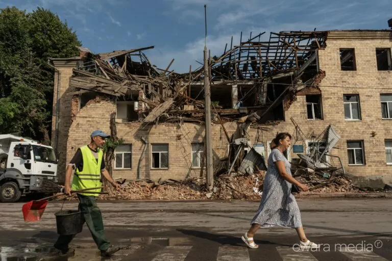 Consequences of Shahed Night Attack are Being Eliminated in Kharkiv