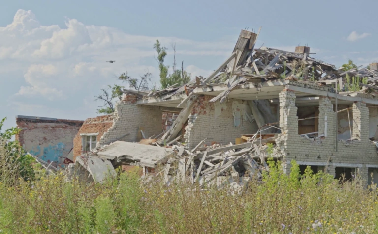 Довгеньке сьогодні: сотні патронів на подвірʼї та життя без світла – ВІДЕО