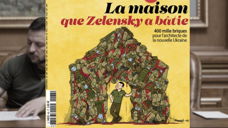 Фейк. Карикатура Зеленського на обкладинці Franc Tireur