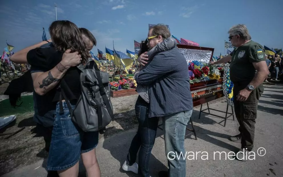 У Харкові попрощалися з музикантом, актором і волонтером Михайлом Кабановим / Фото: Іван Самойлов для Ґвара Медіа