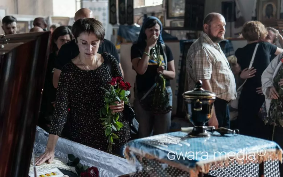 У Харкові попрощалися з музикантом, актором і волонтером Михайлом Кабановим / Фото: Іван Самойлов для Ґвара Медіа