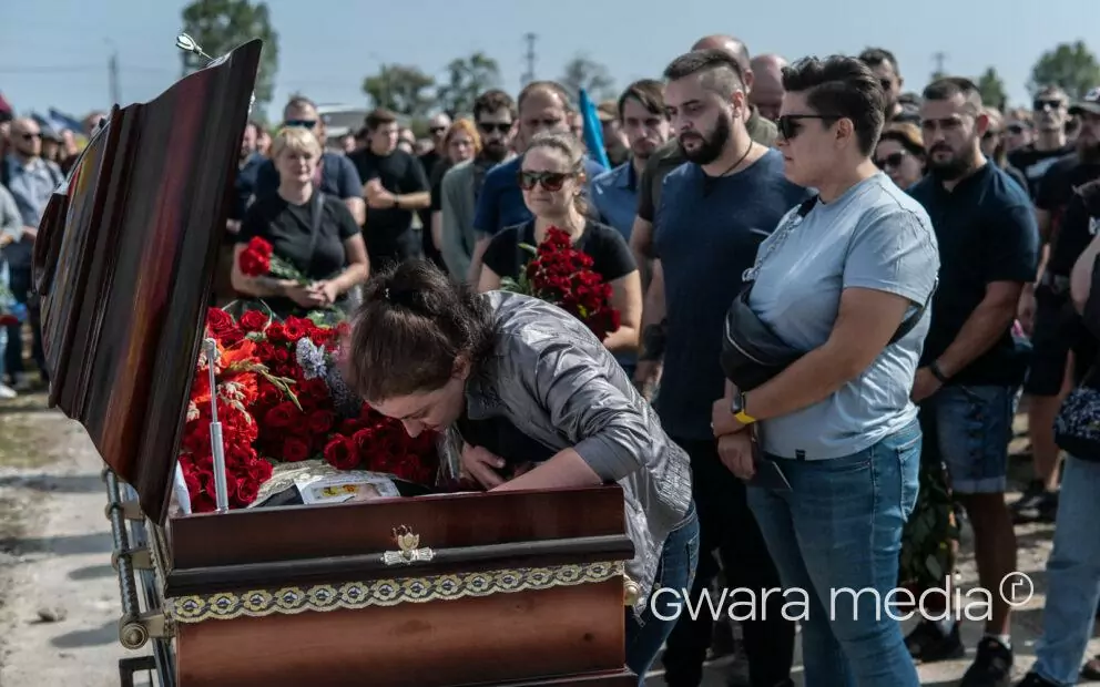 У Харкові попрощалися з музикантом, актором і волонтером Михайлом Кабановим / Фото: Іван Самойлов для Ґвара Медіа
