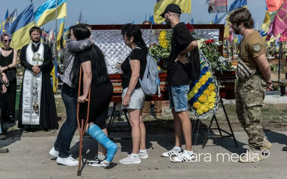 У Харкові попрощалися з музикантом, актором і волонтером Михайлом Кабановим / Фото: Іван Самойлов для Ґвара Медіа