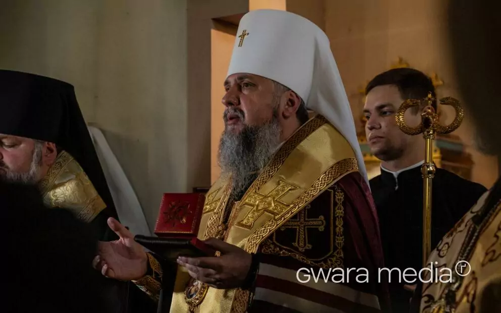 зображення до посту: У Харкові Митрополит Епіфаній нагородив військових 113 бригади ТрО — фото