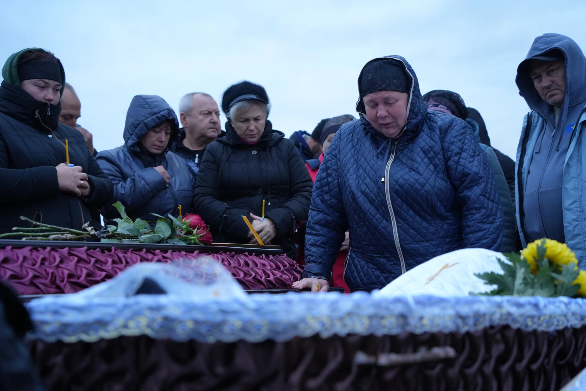 зображення до посту: Five Days of Hroza. The Village Buries Those Who Died in a Russian Attack on October 5 — PHOTO