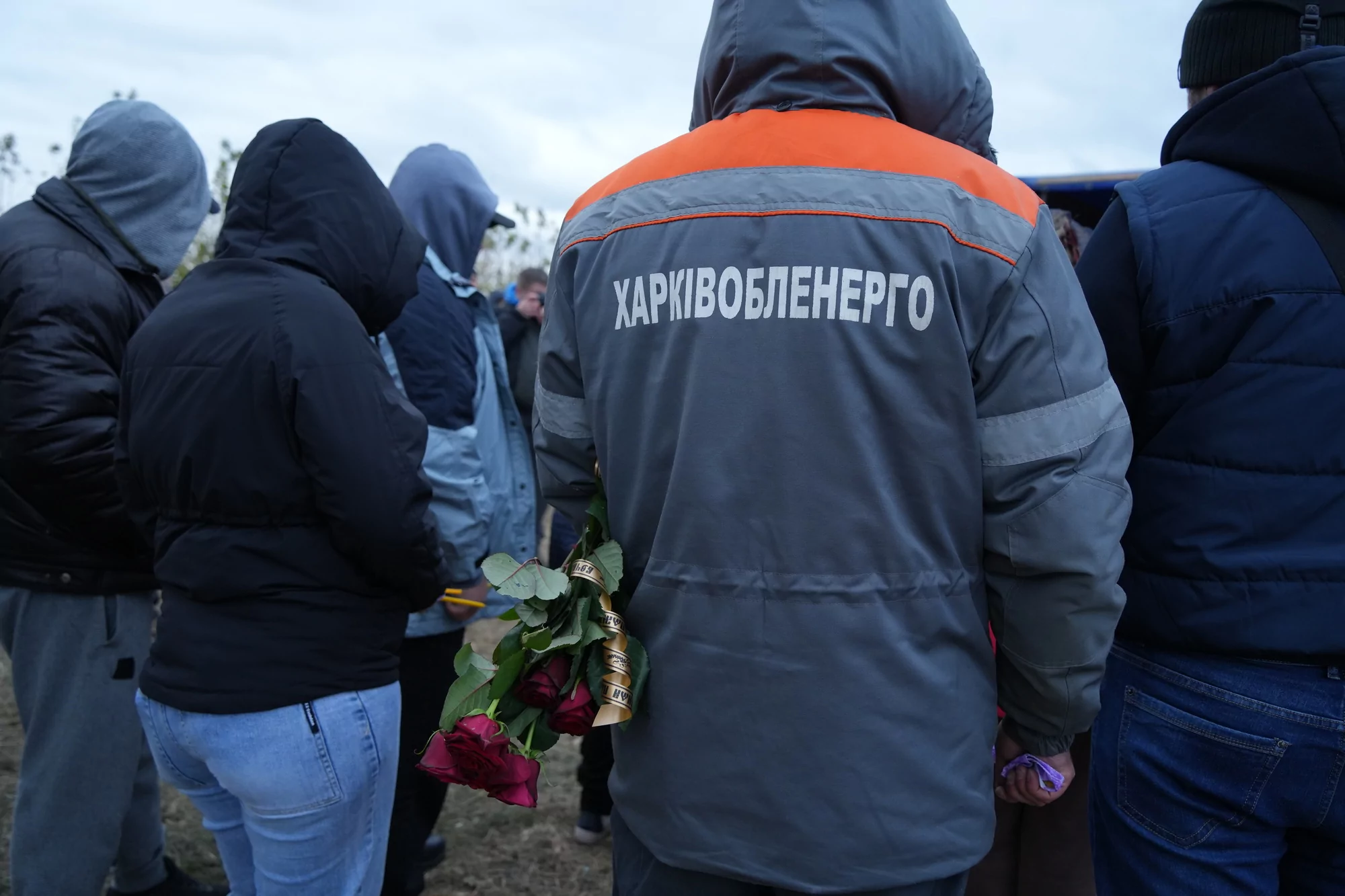 зображення до посту: Five Days of Hroza. The Village Buries Those Who Died in a Russian Attack on October 5 — PHOTO