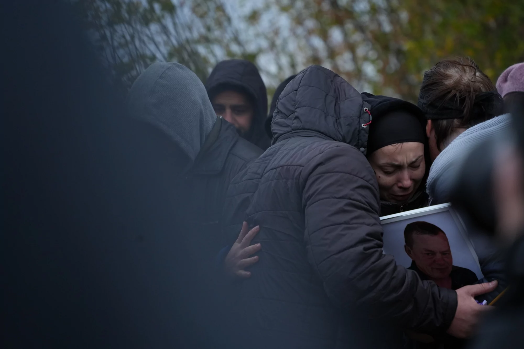 зображення до посту: Five Days of Hroza. The Village Buries Those Who Died in a Russian Attack on October 5 — PHOTO