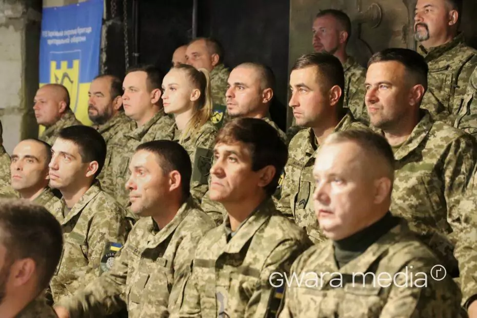 зображення до посту: У Харкові нагородили військових 113 бригади ТрО до річниці створення формування — фото