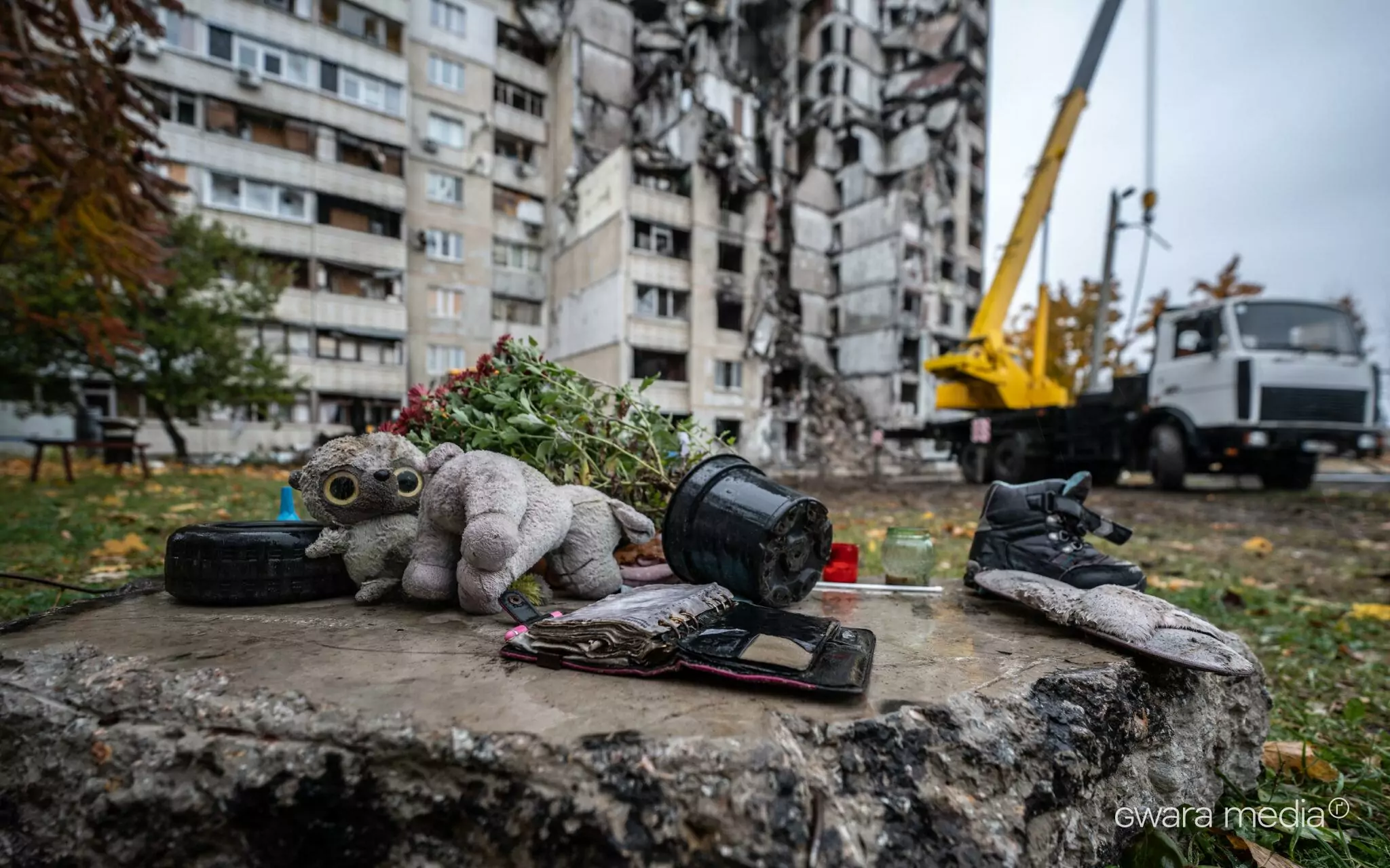 зображення до посту: North Saltivka Residential Building, Damaged By a Russian Aerial Bomb, is Being Prepared for Partial Demolition 