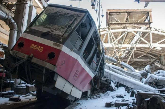 Russian Shelling Destroyed 70% of Buses and 50% of Trams in Kharkiv