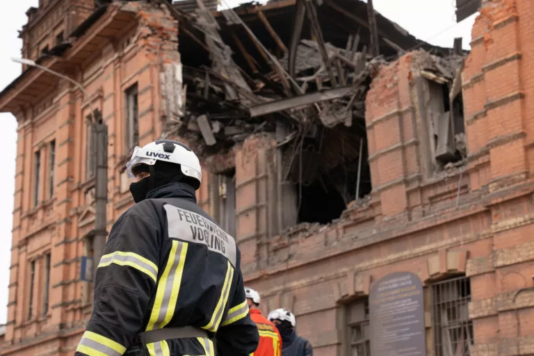 Ten Russian Drones Hit Civil Infrastructure in Kharkiv 