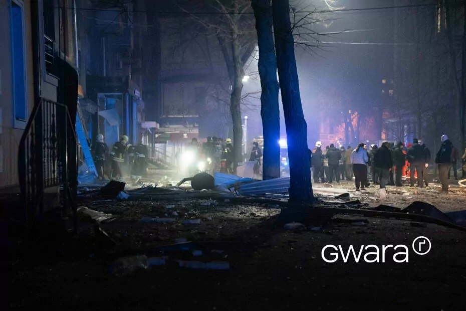 зображення до посту: In Photos: Aftermath of Russia’s Missile and Drone Attack on Kharkiv