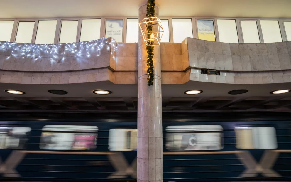зображення до посту: Underground Christmas Village Opened in Kharkiv Metro
