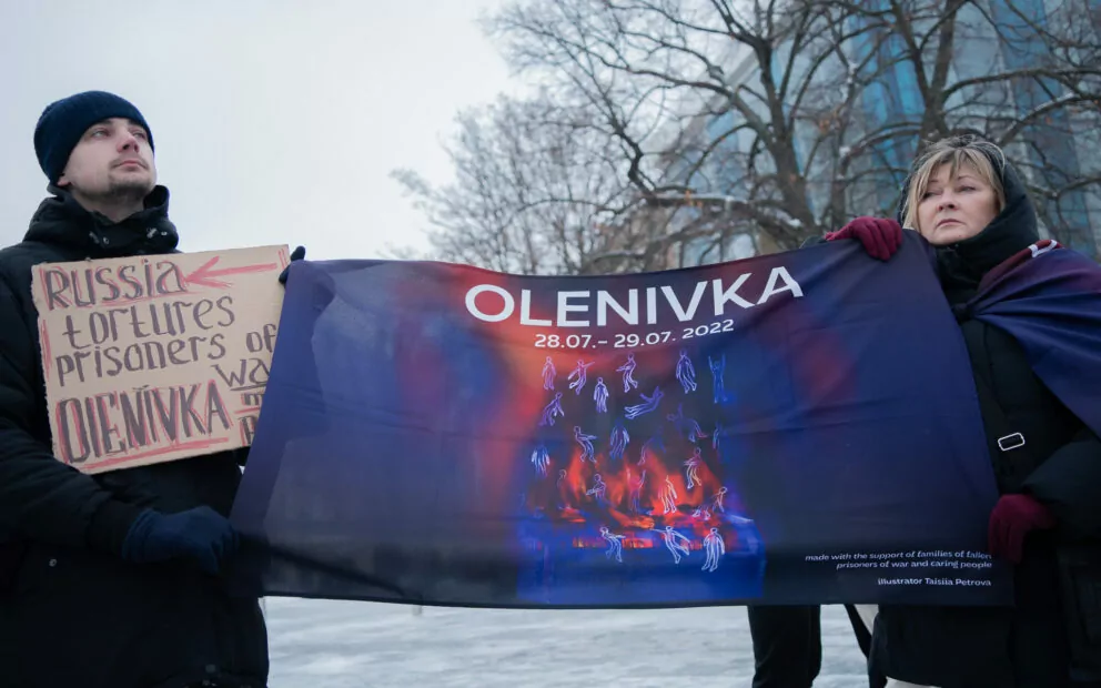 зображення до посту: Families of Captured Azovstal Defenders Held Rally in Kharkiv