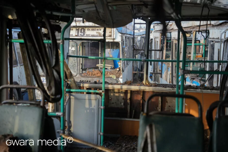 зображення до посту: Russian Army Shells Public Transport Depot in Kharkiv with Missile