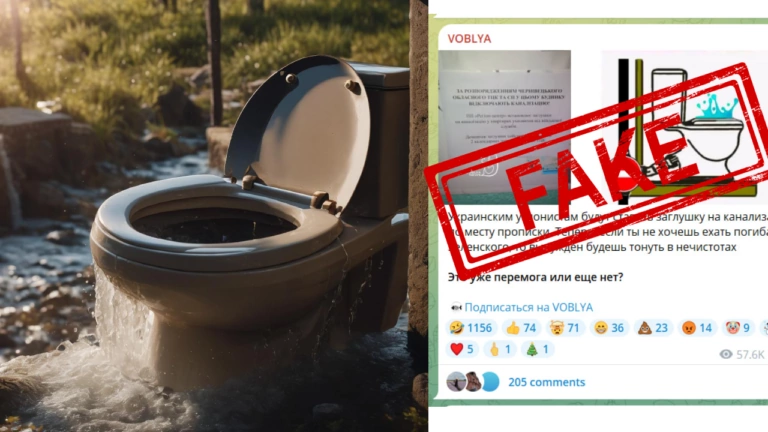 Фейк. У Чернівцях ухилянтам встановлять «заглушки на каналізацію»