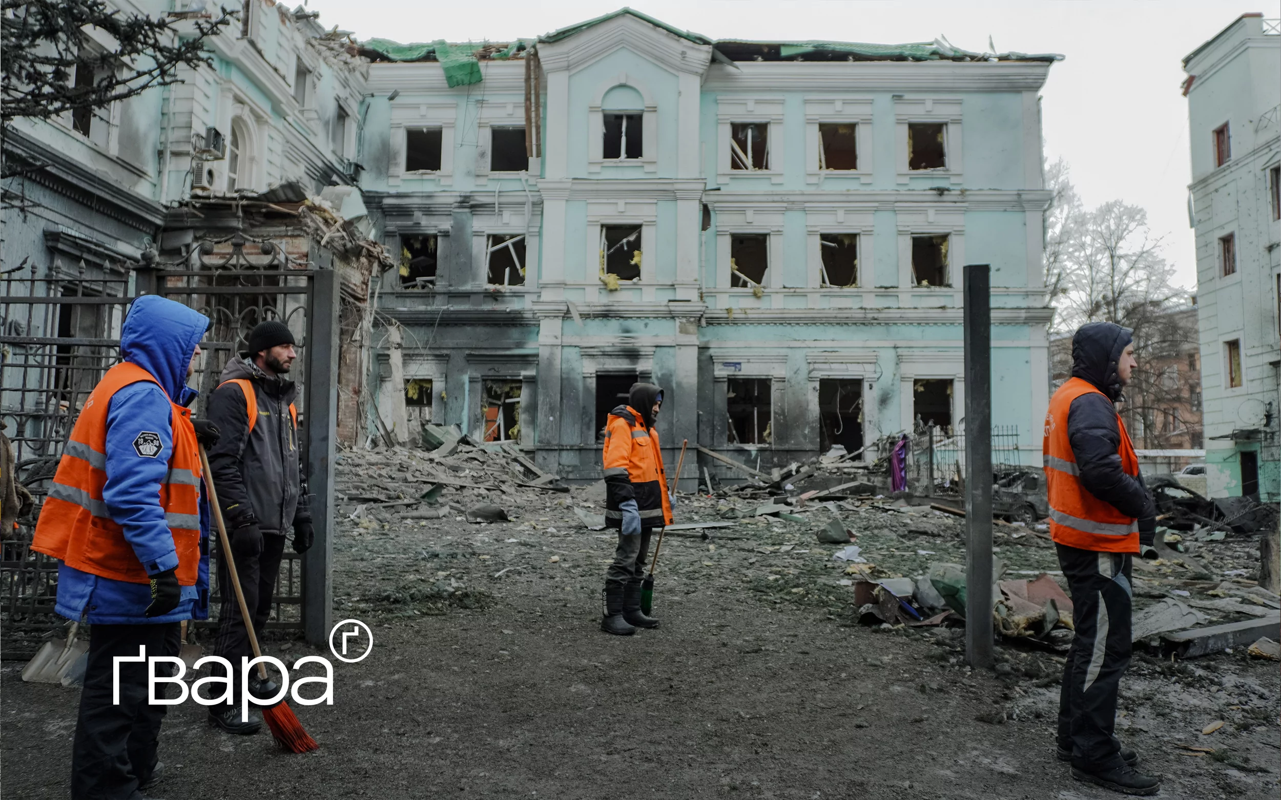зображення до посту: «Така форма помсти»: у Харкові внаслідок обстрілів пошкоджено Президію Національної академії правових наук