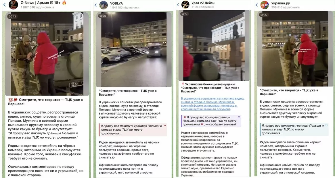 зображення до посту: В Україні на Різдво за новоюліанським календарем храми відвідало всього декілька людей, а у Польщі українці отримують повістки. Фейкотня 15.01 – 21.01