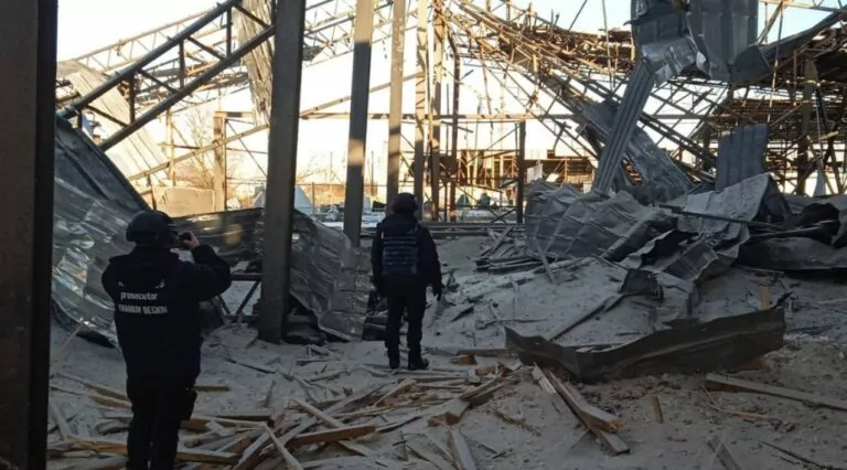 Agricultural Enterprise Damaged in Russian Shelling of the Kupiansk District