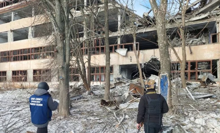 Russia Shelled Chuhuiv District