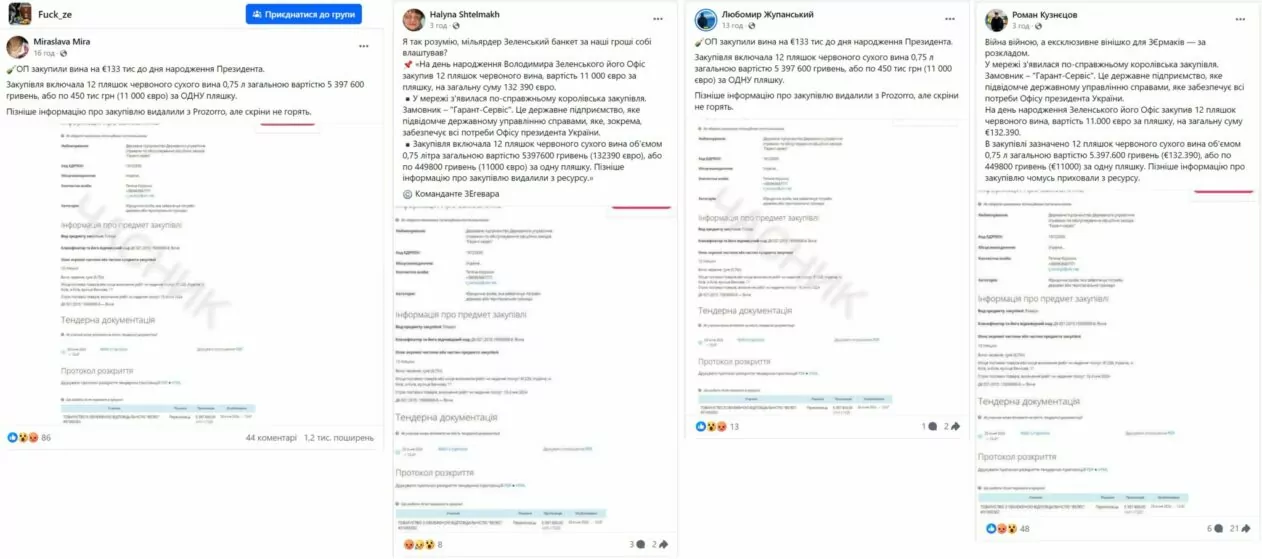 зображення до посту: На день народження Зеленського на вино витратили понад 132 тисячі євро, а в херсонському АТБ на товарах подвійні цінники. Фейкотня 22.01 – 28.01
