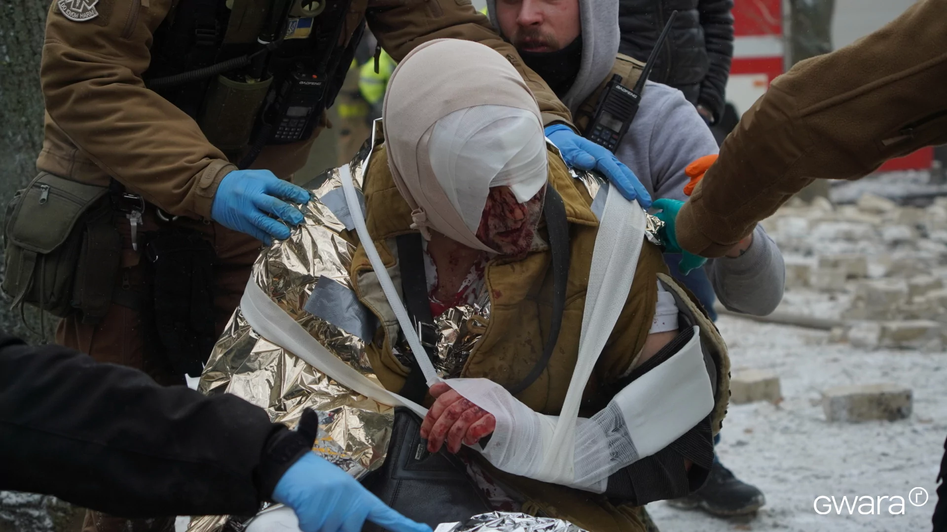 зображення до посту: In Photos: Russia Shelled Kharkiv Twice This Night, Injuring Up to 51 People and Killing Five 