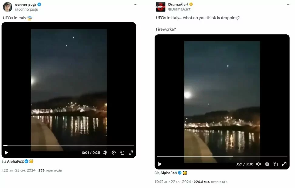 Повідомлення користувачів у Х