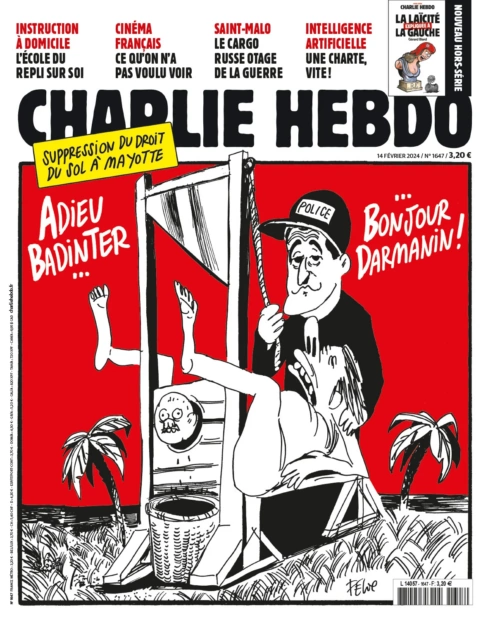 зображення до посту: Фейк. «Генерал кратер»: обкладинка Charlie Hebdo присвячена Сирському