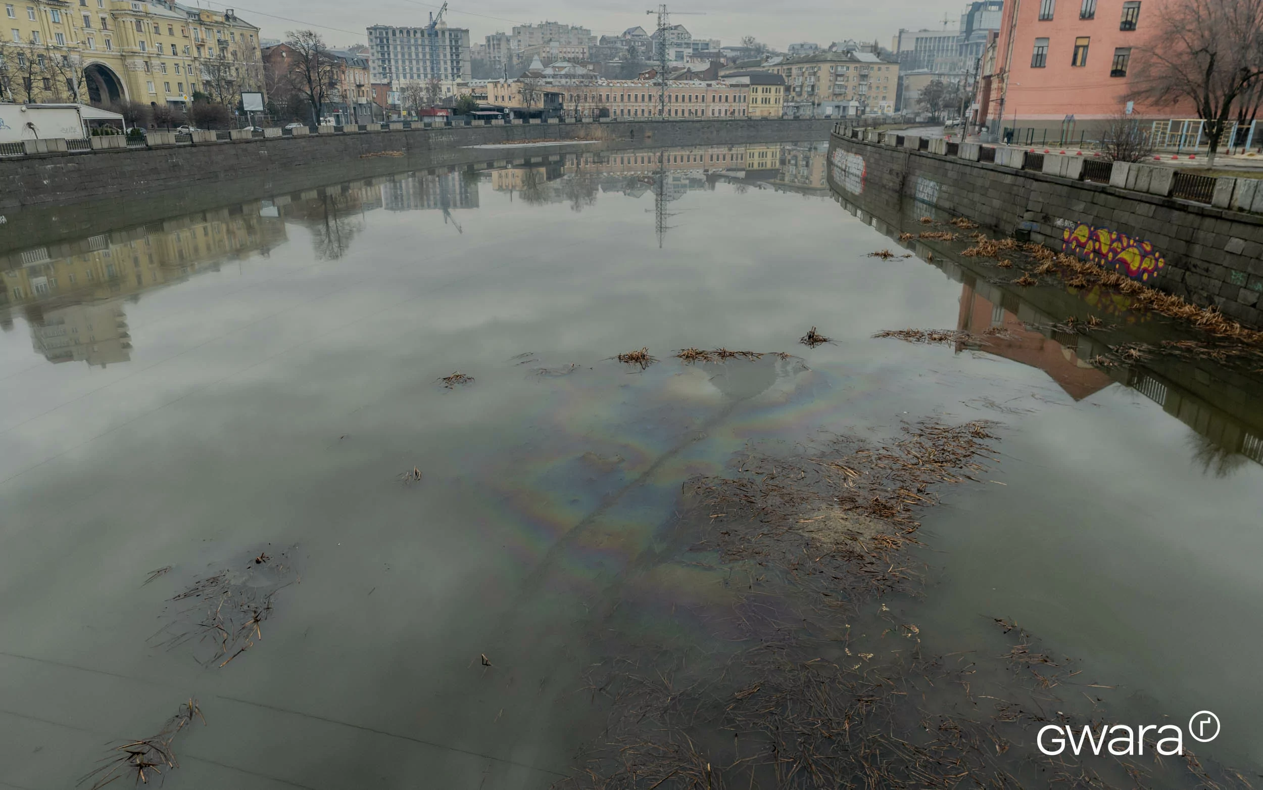 зображення до посту: Russian Attack Polluted Kharkiv Rivers With Oil Products, in Photos