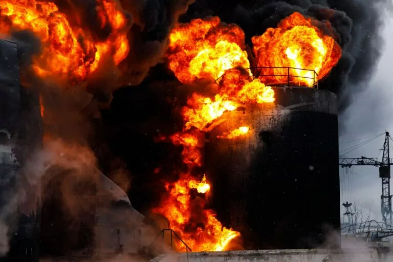 Понад дві доби рятувальники гасили пожежу в Немишлянському районі Харкова