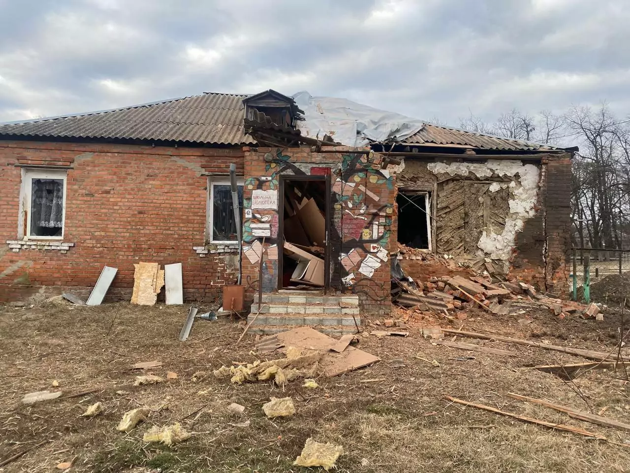 Aftermath of Russian shelling of Lyptsi / Photo: Kharkiv Regional Military Administration