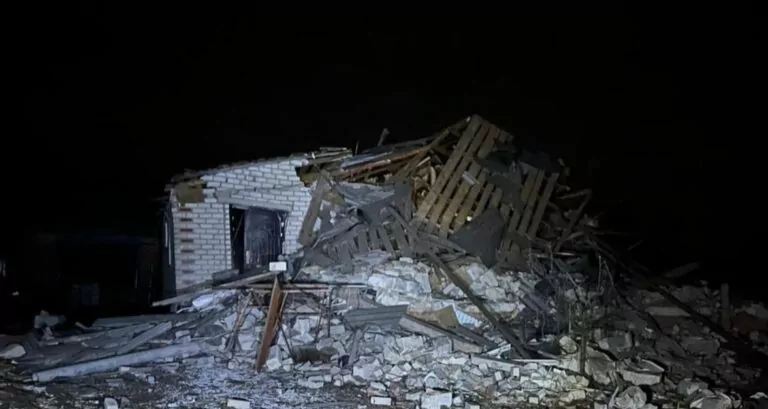 Law Enforcement Shows Consequences of Russian Airstrike on Vilkhuvatka in Kharkiv Region